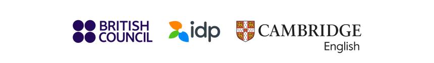 IELTS — British Council · IDP · Cambridge English